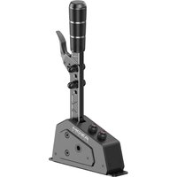 Moza Racing SGP Sequential Shifter with black handle, metal base, and adjustable knobs.