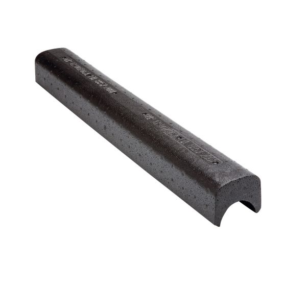 Black roll bar padding made of durable foam, measuring 40-50mm in width, featuring a smooth surface and rounded edges for enhanced safety and comfort.