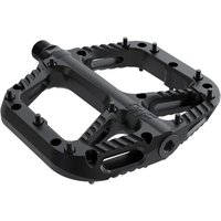 Black OneUp Components composite bike pedals with wide platform and replaceable pins.