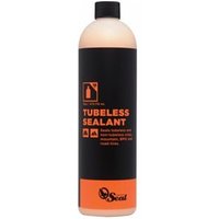 Orange Seal Sealant Refill with black and orange label, tubeless sealant text, and black cap.