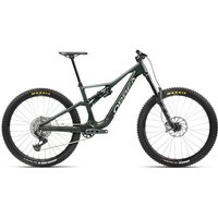 Blue Stone Orbea Rallon M11 AXS mountain bike, full suspension, medium size, matt-gloss finish, sleek frame design.