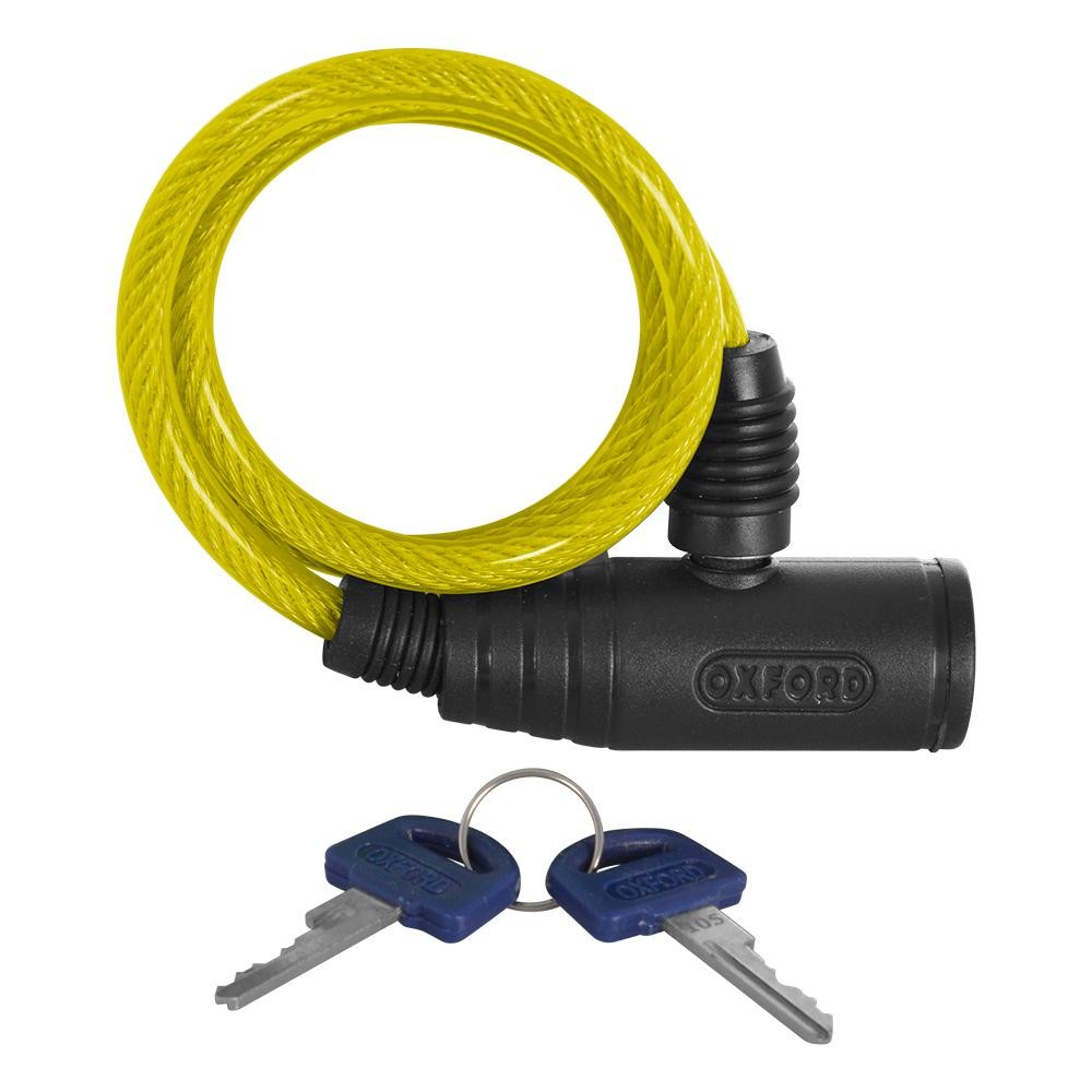 Oxford Bumper Compact Cable Lock 6mm x 600mm Yellow - image 2