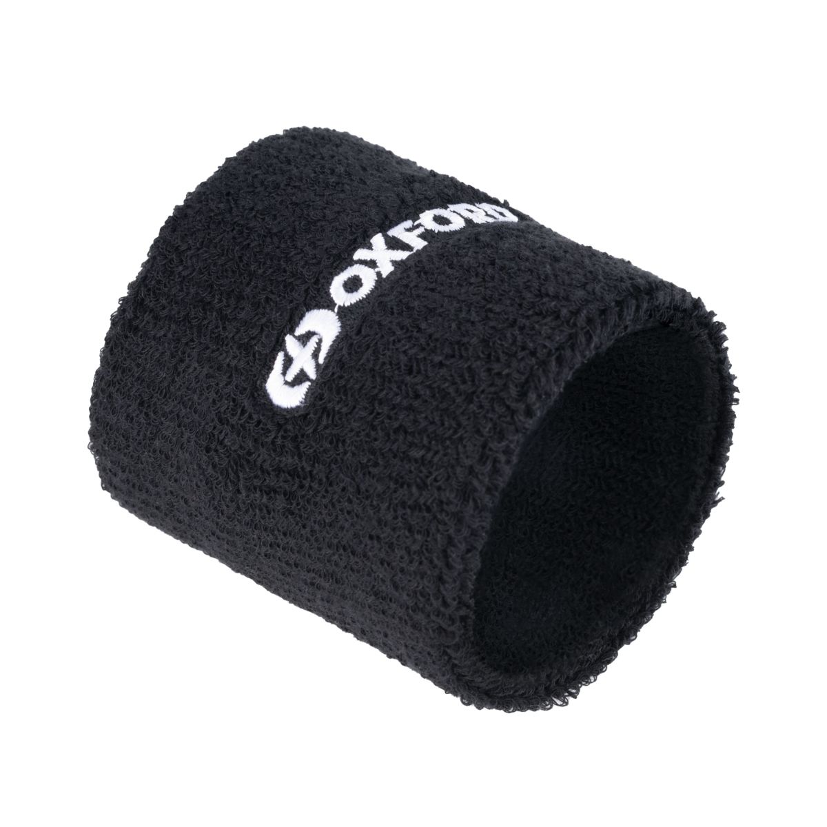 Black brake reservoir socks made of soft, textured material, featuring a prominent white "Oxford" logo, sold in a pack of three.