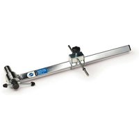 Park Tool DAG2.2 derailleur hanger alignment gauge with silver metal arm and black adjustment knobs.