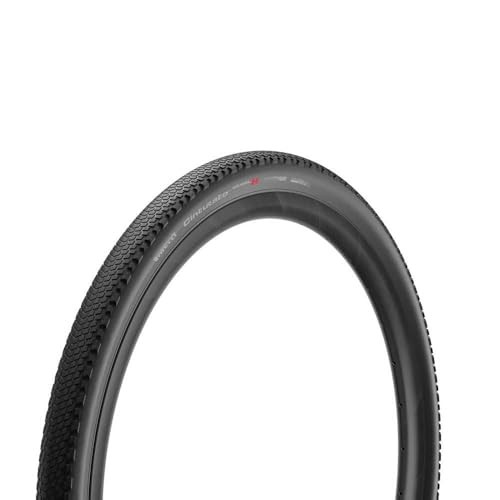 Pirelli Cinturato Gravel H high-performance tyre in black, size 700 x 45, featuring a textured tread pattern for enhanced grip on varied terrains.