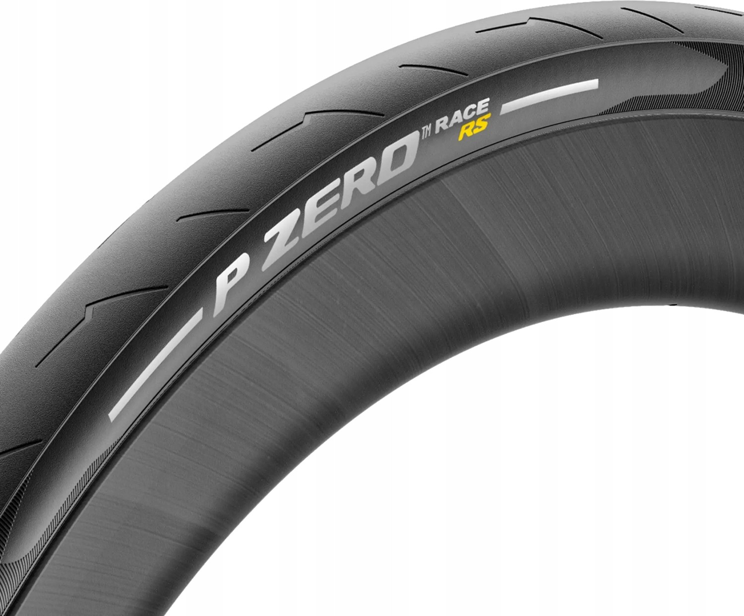 Pirelli P Zero Race RS tyre in black, featuring a sleek design with prominent tread patterns and white branding, measuring 700 x 30.