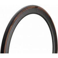 Black and tan Pirelli P Zero Race TLR Classic Tyre, 700 x 30, with smooth tread and sleek sidewall design.