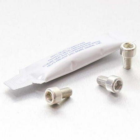 Silver aluminium brake and clutch reservoir mount bolt kit by Pro-Bolt, featuring three bolts with hex heads and a small packet of thread locking compound.