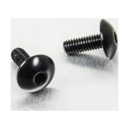 Pro-Bolt Aluminium motorcycle rear brake master cylinder bolt kit featuring two black, rounded-head bolts with a sleek finish and threaded shafts.