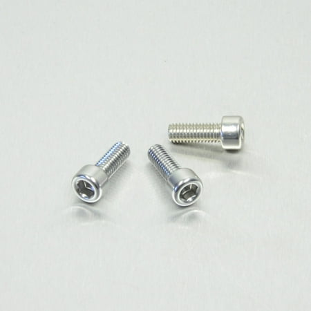 Pro-Bolt Aluminium Rear Brake Master Cylinder & Reservoir Mount Bolt Kit in silver, featuring three sleek, shiny bolts with hexagonal heads and smooth finishes.