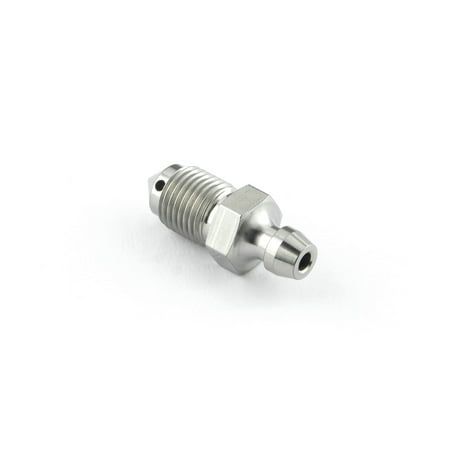 Pro-Bolt titanium bleed nipple in gold, M10 size, featuring a hexagonal body and a small outlet for fluid release, designed for high-performance applications.