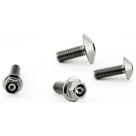 Pro-Bolt stainless steel brake reservoir mount bolt kit in silver, featuring four bolts with hexagonal heads and a sleek finish for durability and style.