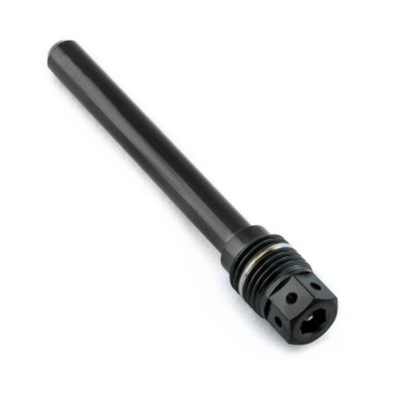 Pro-Bolt stainless steel front caliper pin kit in black, featuring a sleek design with a hexagonal head and rubber O-ring for secure fitting.