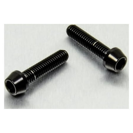Pro-Bolt stainless steel rear brake master cylinder bolt kit featuring two black bolts with a smooth finish and rounded heads for enhanced durability and style.