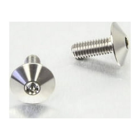 Pro-Bolt stainless steel rear brake reservoir mount bolt kit in silver, featuring a sleek, polished finish with a rounded head and a central hex socket for easy installation.