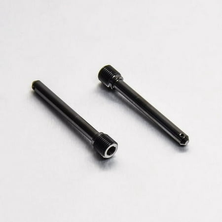 Pro-Bolt stainless steel rear caliper pin kit in black, featuring two sleek, cylindrical pins with hexagonal ends for secure installation.
