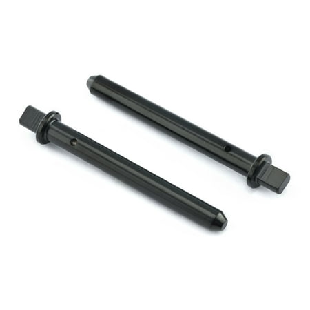 Pro-Bolt Titanium Brembo Caliper Pin Kit featuring two sleek black pins made from titanium, designed for durability and precision in brake caliper applications.