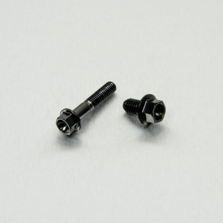 Pro-Bolt Titanium Front Brake Reservoir Mount Bolt Kit featuring two black, hexagonal bolts made of durable titanium, designed for motorcycle applications.