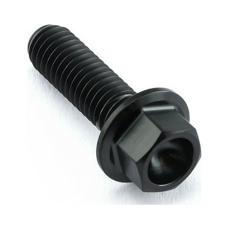 Black titanium rear ABS sensor mount bolt with a hexagonal head and threaded shaft, designed for durability and performance in automotive applications.