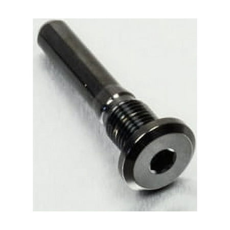 Pro-Bolt Titanium rear brake caliper mounting slide bolt in black, featuring a smooth shaft, threaded section, and a hexagonal socket for secure installation.