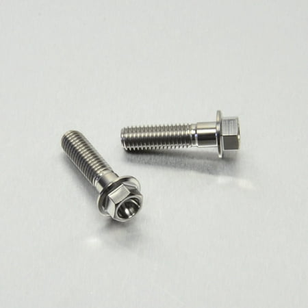 Pro-Bolt Titanium Rear Brake Master Cylinder & Reservoir Mount Bolt Kit featuring two silver bolts with hex heads and smooth shafts, designed for durability and lightweight performance.