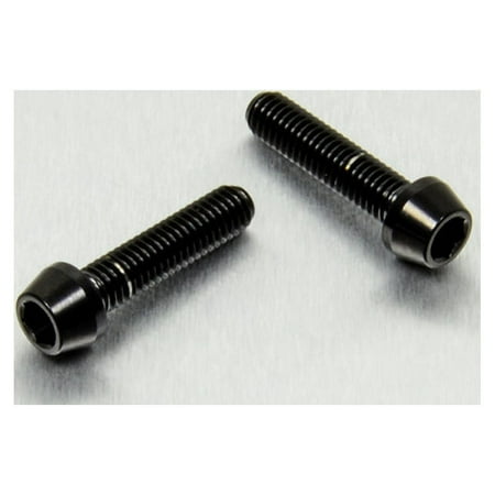 Pro-Bolt Titanium Rear Brake Master Cylinder Bolt Kit featuring two black titanium bolts with a sleek finish and rounded heads for enhanced durability and performance.