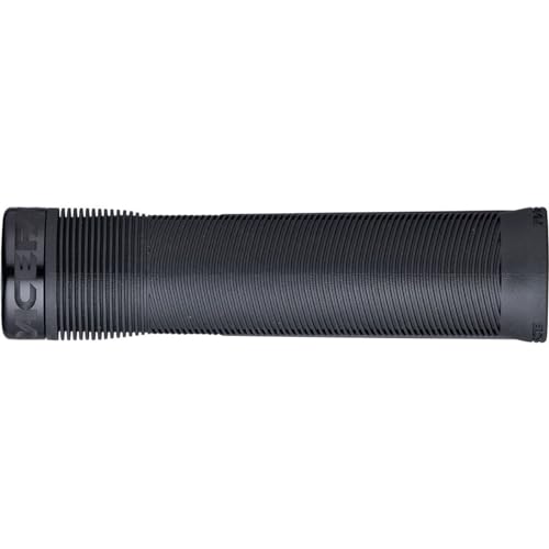 Black rubber grips with a textured surface and ridged design, measuring 31mm in diameter, featuring the Race Face logo at one end.