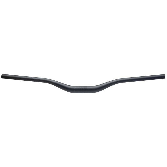 Black aluminum Race Face ERA handlebar, measuring 40mm rise and 800mm width, featuring a sleek, stealth design with a smooth, matte finish.