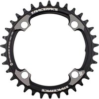 Black Race Face 32T chainring with narrow/wide teeth design and four bolt holes for Shimano 12-speed systems.