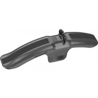 Black Rapid Racer ProGuard V2 front mudguard with bolt-on design, sleek curved shape, and textured surface.