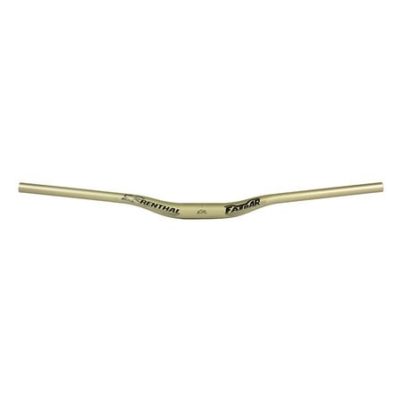 Black Renthal FatBar 35 V3 handlebar, featuring a 20mm rise and 800mm width, made from durable aluminum with a sleek, minimalist design and subtle branding.