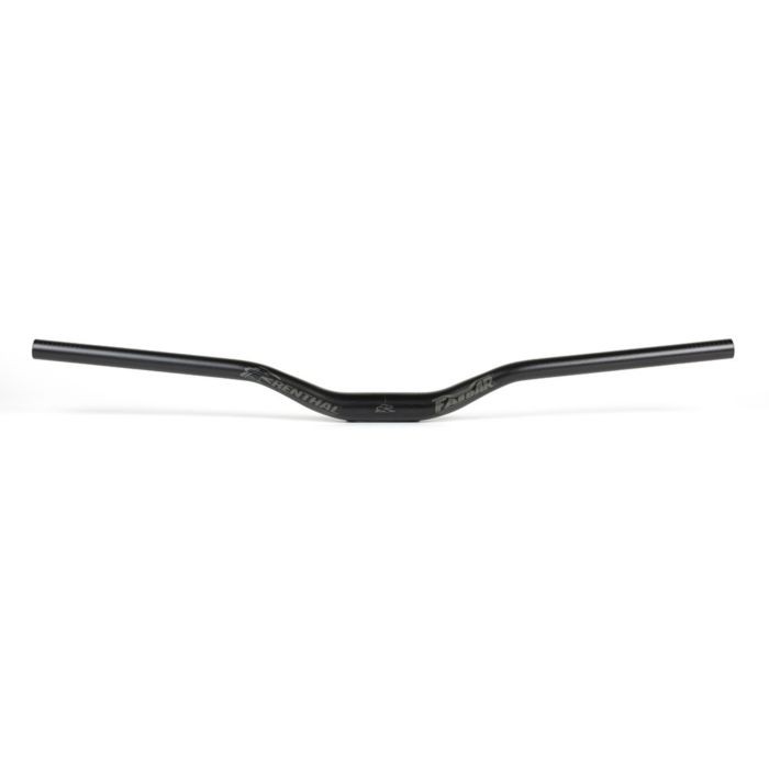 Black Renthal FatBar Lite V3 handlebar with a 40mm rise, featuring a lightweight aluminum construction and a sleek, minimalist design suitable for mountain biking.