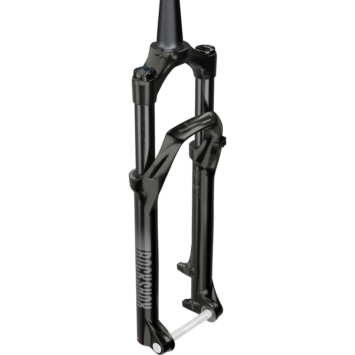 RockShox Judy Silver TK suspension fork in black, featuring a 100 mm travel, 27.5-inch wheel compatibility, 9 x 100 mm axle spacing, and a 42 mm offset design.