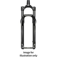 Black RockShox Judy Silver TK fork with crown adjust, 29" wheel compatibility, 9QR axle, and 100mm Solo Air travel.