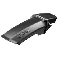 Black RockShox MTB Fender Short with two bolt holes, sleek design, and embossed RockShox logo on the side.