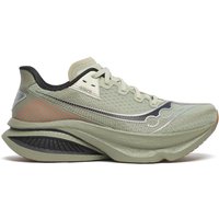 Saucony Endorphin Azura men's sneaker, sage green with laurel accents, mesh upper, cushioned sole, size 7.