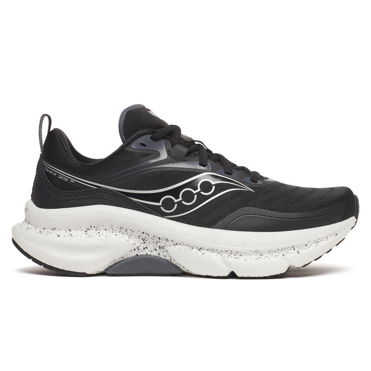 Saucony Women's Saucony Omni 23 ST Running Shoes 8.5 Regular Black/Silver