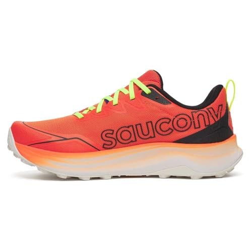 Saucony Peregrine 16 Mens | Fire/Black - Red / 10.5 / Standard - image 3