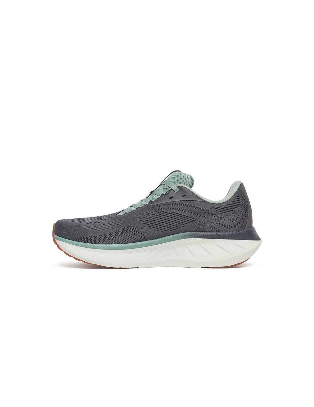 Saucony Ride 18 Mens | Carbon/iceberg - Grey / Standard / 11 - image 2