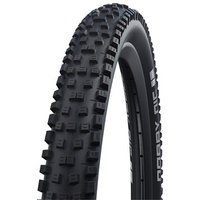 Black Schwalbe Nobby Nic TLR 29" MTB tyre with knobby tread pattern and folding design.