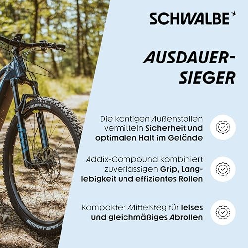 Schwalbe Smart Sam Tyre - BlackSBCWire1.85 Inch26 Inch - image 4