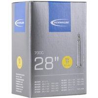 Schwalbe SV17 28"/700C inner tube box with 60mm Presta SV valve, silver packaging with blue and yellow accents.