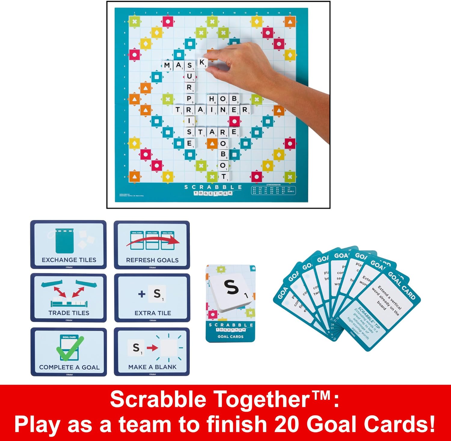 Scrabble 2 in 1 Double Sided Board Game - image 4
