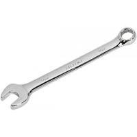 Silver Sealey 17mm combination spanner with open-end and ring-end design, polished chrome finish.