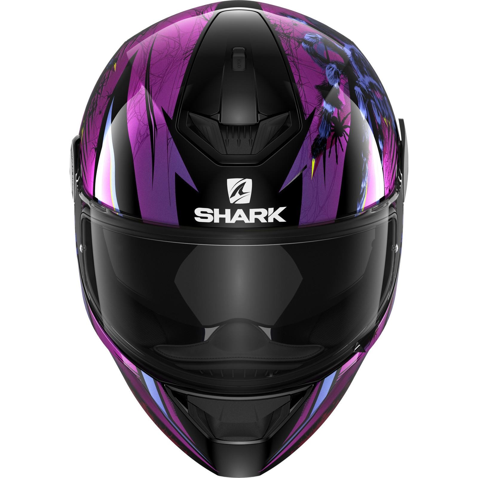 Shark D-Skwal 2 Atraxx Motorcycle Helmet L Black Violet (KVX) - image 2