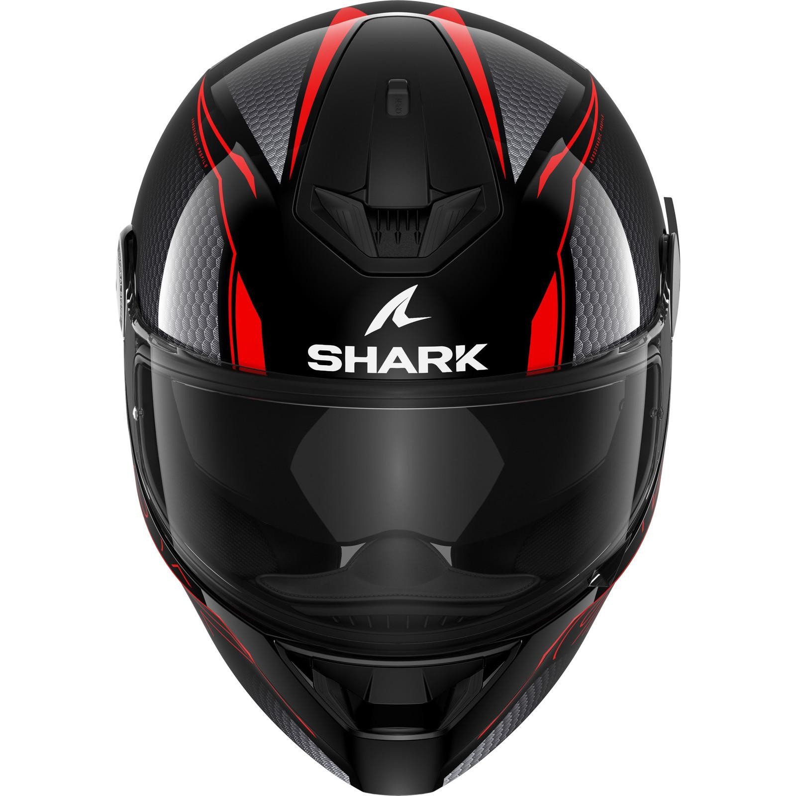Shark D-Skwal 2 Cadium Motorcycle Helmet L Black Red (KRK) - image 2