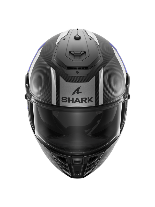 Shark Spartan RS Carbon Shawn Motorcycle Helmet M Carbon Blue Silver (DBS) - image 2