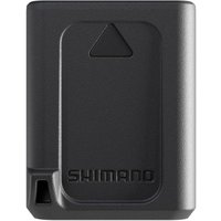 Black Shimano BT-DN320 Di2 wireless derailleur battery with rectangular shape and embossed logo.