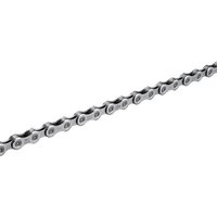 Shimano CN-LG500 bike chain with silver links and quick link, designed for smooth shifting and durability.