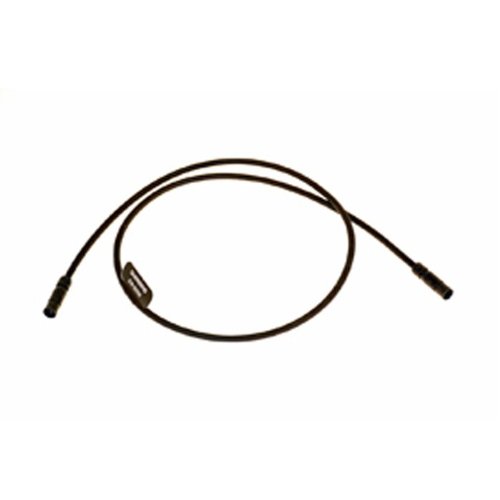 Shimano EW-SD50 E-tube Di2 electric wire in black, 550mm length, featuring two connectors at each end for easy installation in electronic shifting systems.